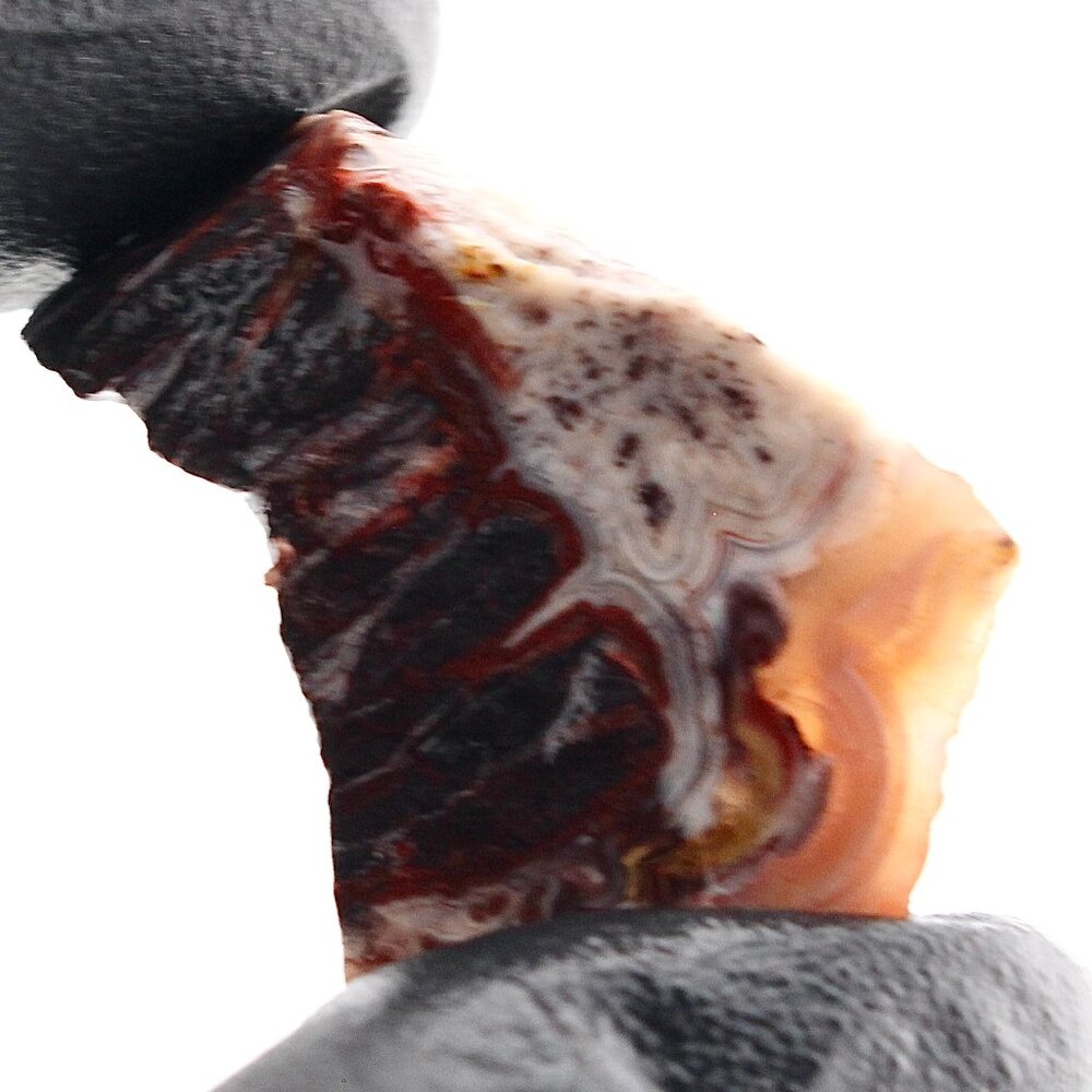 Mexican Crazy Lace Agate, Raw Rough Natural Lapidary Cabochon Material - Picture 8 of 11